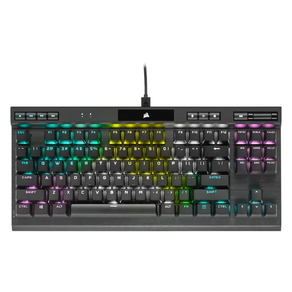 Corsair K70 RGB TKL Optical-Mechanical Gaming Keyboard (Open Box)